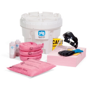 Kit antiderrames PIG® HazMat para ácido de batería en tambor de sobreempaque - KIT352