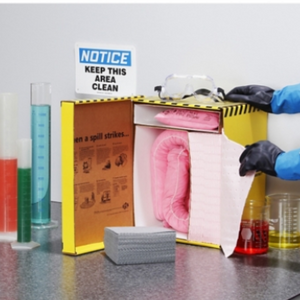 Kit antiderrames PIG® HazMat en gabinete GoBox® - KIT390