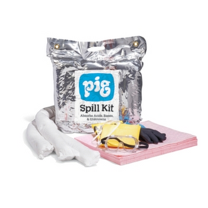 Kit antiderrames PIG® HazMat para ácido de batería en paquete - KIT353