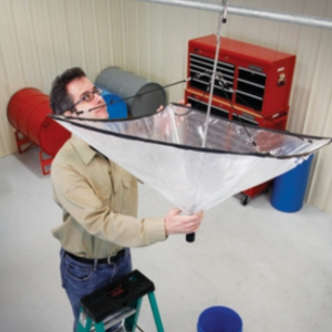 Kit desviadora de fugas PIG® de estilo sombrilla para techos